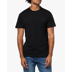 GUESS Men's Short Sleeve Small Triangle Knit, Small