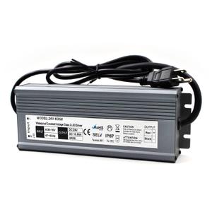 LED Driver 24V 400W Waterproof IP67 Power Supply Transformer, 90-130V AC to 24V DC Low Voltage Output, LED Transformer with 3-Prong Plug Cable for LED Light, Computer Project, Outdoor Light
