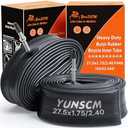 2-PCS 27.5" Heavy Duty Bike Tubes 27.5x1.75/2.40 FV48MM Presta Valve 45/62-584 Inner Tubes Compatible with 27.5x1.75/1.90/1.95/2.10/2.125/2.20/2.25/2.30/2.35/2.40 Bike Bicycle Tires Tubes
