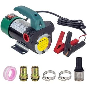 AIGMISON 12V 260W Diesel Transfer Pump Electric Fuel Transfer Pump 45L/Min Oil Suction Pump With Copper Motor For Diesel, Kerosene, Transformer Oil
