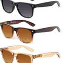 LADEESSE 3 Pack Bifocal Reading Sunglasses for Women, UV400 Sun Readers Glasses Spring Hinge Outdoor Sunglasses