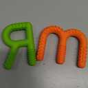 ERKOON Sensory Chew Toys for Autistic Children, 2 Pack Silicone Chewy Tube Oral Motor Tools for Sensory Kids with Autism, Biting, ADHD, SPD, Chewies with Special Needs, Teething Sticks Toys (Orange/Green)