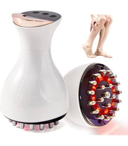 Lymphatic Drainage Massager & Anti Cellulite Massage Tool, for Legs, Arms & Belly, Body,Helps Reduce Stretch Marks & Cellulite,with Microcurrent, Light Heat & Vibration (White)
600+ bought in past month