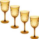 Karma, Nonna, Glass, Elegant Glassware Gift for Birthday, Wedding, Anniversary, Set of Four, Amber (12 ounces)