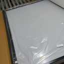 Koonmi Black Framed Bathroom Mirror - Shatterproof 36"x48" Tempered Glass, HD No Distortion, Horizontal/Vertical Mount, Modern Matte Aluminum Alloy Frame