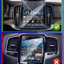 2pcs-2025 2026 Volvo XC90 Screen Protector (NOT for early 2025 XC90 9-inch table-like model) for 2025 2026 Volvo XC90 11.2Inch Front & Rear AC Films Accessories Tempered Glass