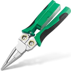 8 in 1 Wire Stripper with Voltage Tester, Pinzas Para Electricista, Electric Pliers, Multi-function Electric Wire Stripping Tool for Cutting and Pulling Pliers, Electrician Repair Tool