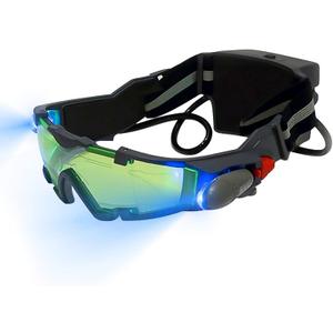 Blingbin Adjustable Night Vision Goggles for Kids with Flip-Out Lights Eye Lens for Racing Hunting Bicycling Skying to Protect Eyes