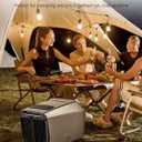Dual Hose 6800 BTU Portable Camping Air Conditioner & Heating, 5-in-1 Quiet Small AC Unit with 550W, Windowless AC for Tent, RV, Van, Car, Garage, Indoor & Outdoor Use(Silver)