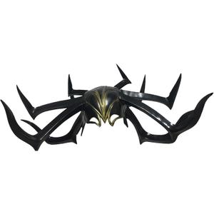 xcoser Hela Helmet Womens Headwear Cosplay Costume Halloween Black Mask Accessory