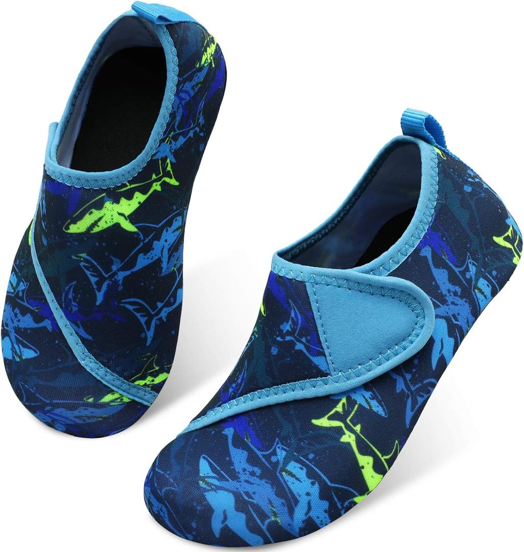 Centipede Demon Kids Water Shoes Girls Boys Outdoor Quick Dry Barefoot Aqua Socks for Sport Beach Swim Pool Surf (6-7 Toddler, Dark and Light Blue) Centipede Demon Kids Water Shoes Girls Boys Outdoor Quick Dry Barefoot Aqua Socks for Sport Beach Swim Pool Surf (6-7 Toddler, Dark and Light Blue)