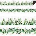 30PCS Magnetic Eucalyptus Bulletin Board Border Green Leaves Magnetic Border Strips for Classroom Whiteboard,Chalkboard Wall,Refrigerator Decor(Only Including Border)