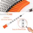 GLUCO-CARE 0.3 ml/cc Syringes 31G x 5/16 (8mm), Orange Cap, Box of 100 pcs