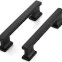 Ravinte Hardware 25 Pack Matte Black Cabinet Pulls - 4-3/4 Inch Black Kitchen Handles for Cabinets & Cupboards, 3-3/4 Inch (96mm) Hole Centers, Solid Heavy Duty Cabinet Hardware