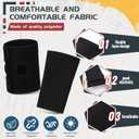 2 Pcs Kids Knee Brace, Youth Knee Compression Sleeve for Children Support for Boys Girls Basketball Volleyball Sports Gymnastics (Black,X-Large) (Black)