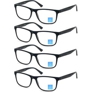 Blue Light Blocking Reading Glasses Men Large Wide Oversized Square Computer Readers Glasses for Big Head/Large Face