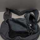 YUDODO Pet Sling Carrier for 5-9 lbs Small Dogs & Cats  Hands-Free Puppy Carrier with Safety Hook, Large Zipper Pocket, Soft Breathable Mesh, Adjustable Strap & Reflective Strip (Black 1.0 M)