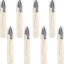 8Pcs Thread Cutter Snips for Sewing, 4.3 Inch Small Sewing Scissors Stainless Steel Yarn Crochet Scissors with Cover for Crafting, Embroidery and Knitting(White)