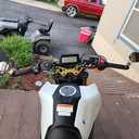 Adjustable Motorcycle Handlebar Compatible With Honda Grom MSX 125 MSX125SF 2013-2023 2024 2025 CNC Separated Clip-on Sport Handle Bars Kit (Black)