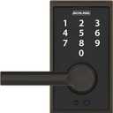 Schlage Touch Century Electronic Lock with Lever Handle, Touchscreen Keypad, Keyless Front Door Entry, Aged Bronze, FE695 CEN 716 BRW