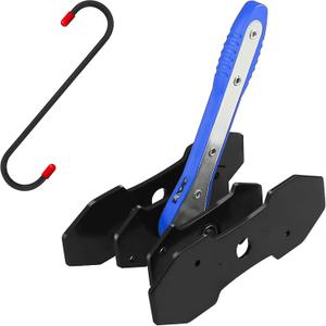 Brake Tool, Brake Caliper Compression Tool with 360 Degree Swing Ratchets, Brake Caliper Tool with 2PCS Steel Plates, Caliper Piston Compressor Tool with Brake Caliper Hooks, Blue
