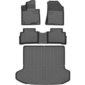 Mixsuper Floor Mats & Cargo Liner for 2023-2024 2025 2026 Kia Sportage All Weather 2 Row Floor Liners and Trunk Mat Set