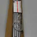Curtain Rods for Windows 36 to 60 inch, 5/8" Blackout Wrap Around Curtain Rod Telescoping Adjustable for Sliding Door Bedroom Kitchen RV, Silver Gray(32"-63")