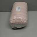 NEWCOSPLAY Faux Fur Twin Blanket Pink 3D Ribbed Plush Thick Warm Blanket for Couch Sofa Bed 850GSM (Pink Ribbed, Twin(60"x80"))