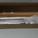 KAMANINA Silver Curtain Rods for Windows 48 to 84 Inches (4-7ft) Heavy Duty Curtain Rods, 7/8 Inch Adjustable Decorative Drapery Rods Set with Modern Finials