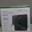 Etekcity FSA&HSA Eligible Smart Scale for Body Weight Fat, Digital Bathroom Weighing Machine for Accurate BMI Muscle Mass Composition, Home Use Apple Health Compatible Fitness Equipment (Black-Color Screen)