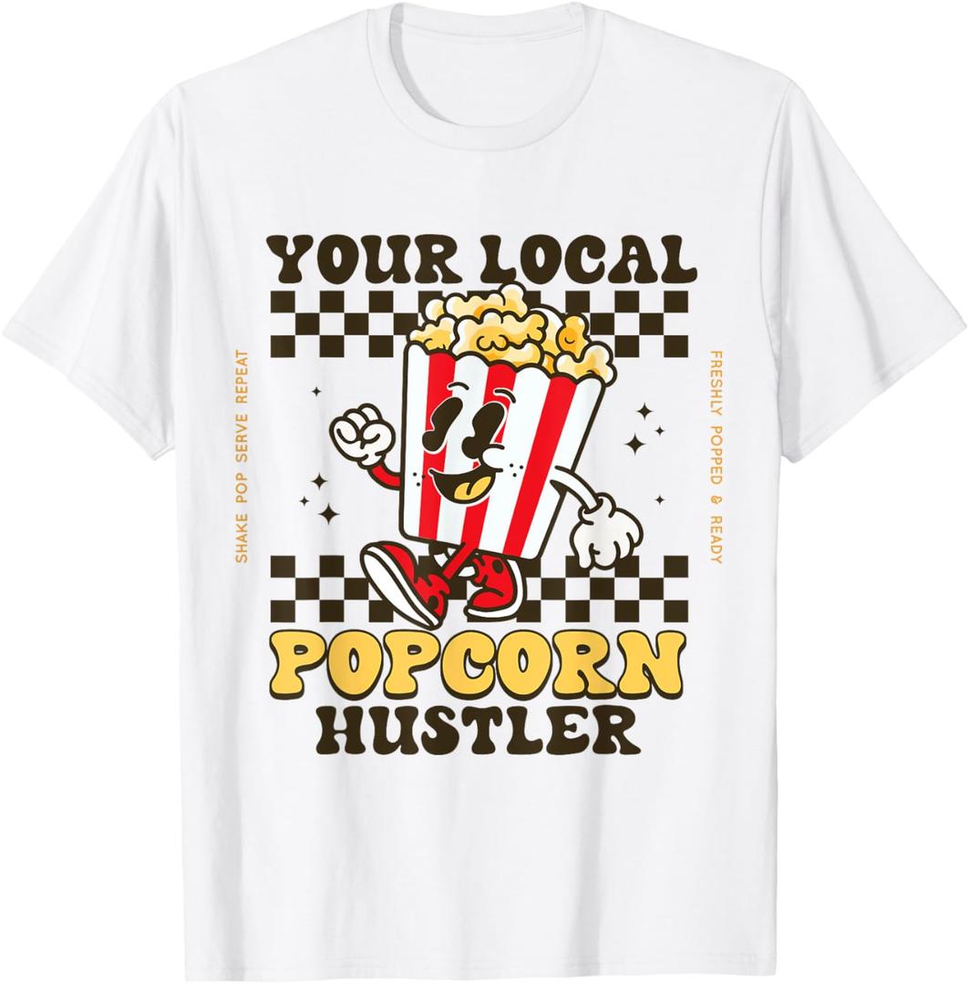 Popcorn For Women Men Family Popcorn Seller Costume Kids T-Shirt (Small)