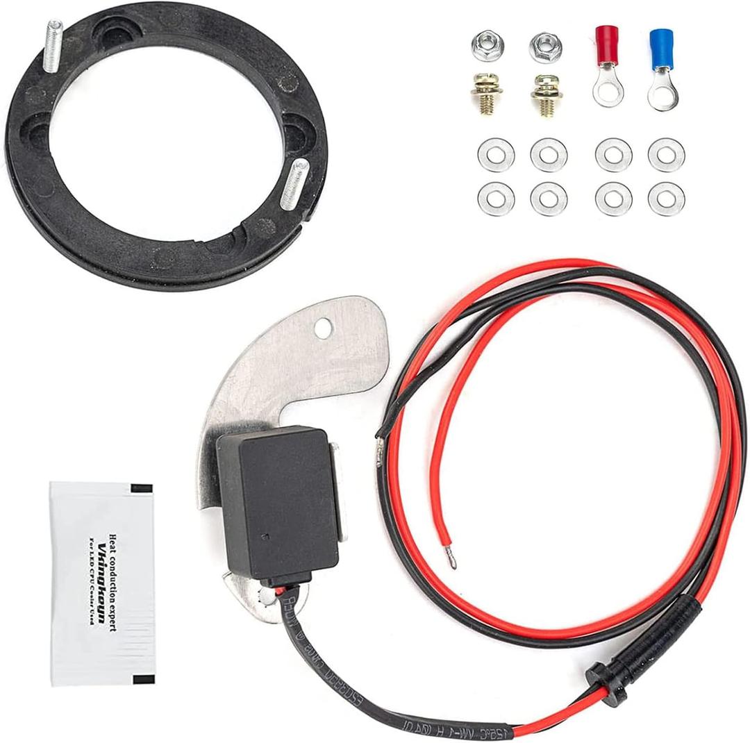 Replacement Pertronix 1181 Electronic Ignition Conversion Kit For Most Early Delco 8 Cylinder Engines 1957-1974 Fits For GM Chevrolet GMC Buick Oldsmobile Pontiac Replace OEM Igniters
