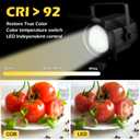 200W LED Stage Light, COB Par Lights with Barn Doors, DMX Blinder Stage Lighting Sound Activated for Wedding Live Show Christmas Party (6 Colors 1PC)