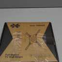 USX MOUNT UL Listed Full Motion TV Mount, Swivel Articulating Tilt TV Wall Mount for 26-65 Inch LED, 4K, Wall Mount Bracket with VESA 400x400mm Up to 77lbs, Perfect Center Design -XMM006-1