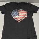 Women American Flag Shirts USA Flag Stars Stripes Graphic Blouse Patriotic Shirt 4th of July T Shirt Summer Tops Tee, Size S