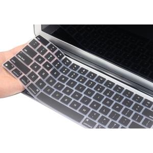 Keyboard Cover Skin Compatible for MacBook Air 15 M2 A2941, MacBook Air 13 M2 A2681, MacBook Pro 14 inch A2442 A2779 A2918 A2992 M1 M2 M3 & MacBook Pro 16 inch A2485 A2780 A2991 M1 M2 M3 (Black)