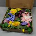 Spring Wreaths for Front Door, 24 Inch Greenery Front Door Wreath with Peonies Dahlias Hydrangeas, Artificial Home Decorations for Indoor Outdoor Window Wall,Outside Floral Wreath Decor for Home Porch