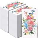 Jetec 200 Pcs Spring Floral Birds Guest Napkins Paper Napkins Decorative Disposable Hand Towels for Bathroom Tea Party Bridal Baby Shower Wedding Holiday Birthday(Colorful Flower)