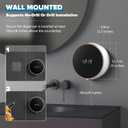 Automatic Soap Dispenser Liquid Bathroom: Wall Mount Rechargeable Touchless Adjustable Auto Smart Electric Plastic White Soap Dispenser with Clock - Kitchen - Hand Dish Lotion Couple Kids