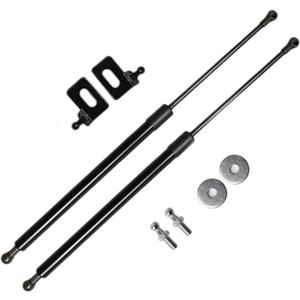 TSUBASA Lift Supports for Honda Civic Type R (EK9) 1997-2000 Front Bonnet Hood Modify Carbon Fiber Gas Charged Shock Dampers Spring Struts Bar (2PCS) (Normal Black)
