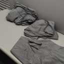 Shilucheng 4 Piece King Sheet Sets, Cooling Sheets, Blend Rayon Derived from Bamboo, Deep Pocket Up to 16", Breathable & Soft Bed Sheets, Hotel Silky Bedding Set, Dark Grey