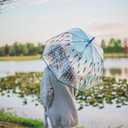 2 x Maad Raining Men Clear Bubble Dome Umbrella - Perfect White Elephant Gift or Birthday Gift, Modern, Acrylic Handle, Aluminum Frame, Auto-Open, Spacious Canopy, Outdoor Use, Umbrella