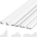 24 Pcs Miniature Dollhouse Trim Dollhouse Accessories 3 Styles on 1: 12 Scale 16'' Long Wooden Trims Finishing Corner (Mixed)