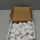 Homemory 24Pack 2 Flameless Led Floating Candles, 200 Hour Plastic Battery Operated Flickering Waterproof Tealights for Cylinder Vases, Centerpieces at Wedding, Party, Pool, Holiday (White Base)