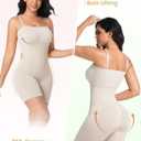 SIMIYA Shapewear Bodysuits Built in Bra, Tummy Control Strapless/strap Top for Women, Full Body Shaper Seamless Waist Trainer (Beige), XL