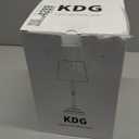 KDG Cordless LED Table Lamp Set of 2, Portables Fabric Shade Desk Lamps, 4000mAh Rechargeable Battery Powered Lighting, Dimmable Light for Dining Room, Bedroom, Bedside, Night Light, Balcony (Bronze)