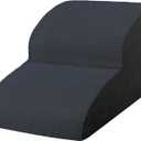 Dog Stairs for Small Dogs, High Density Foam Dog Ramp, Extra Wide Non-Slip Pet Steps for High Beds Or Couch, Soft Foam Doggie Ladder for Dogs Injured, Older Pets, Small Cats (Black)