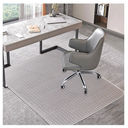 Office Chair Mat for Carpets, Clear Computer Desk Chair Mat for Low Carpeted Floors, Thick and Sturdy Carpet Protector, Easy Glide and Flat Without Curling(30'' x 48'' Rectangle)