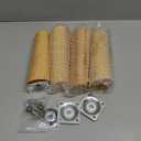 ROFMAPLE Wood Furniture Legs, 6 inch Solid Wood Sofa Legs Pack of 4 Round Couch Legs Replacement Legs for Sofa Dresser Coffee Table Cabinet Bed Home DIY (6"/15cm Slant)