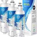 ICEPURE ADQ36006101 9690 Water Filter Replacement for LG LT700P, Kenmore Elite 46-9690 ADQ36006102, RWF1200A, CLCH106, RWF1052 LFX28968ST LFXS29626S LFXS30766S LFX31925ST LFX31945ST Refrigerator, 3 PACK